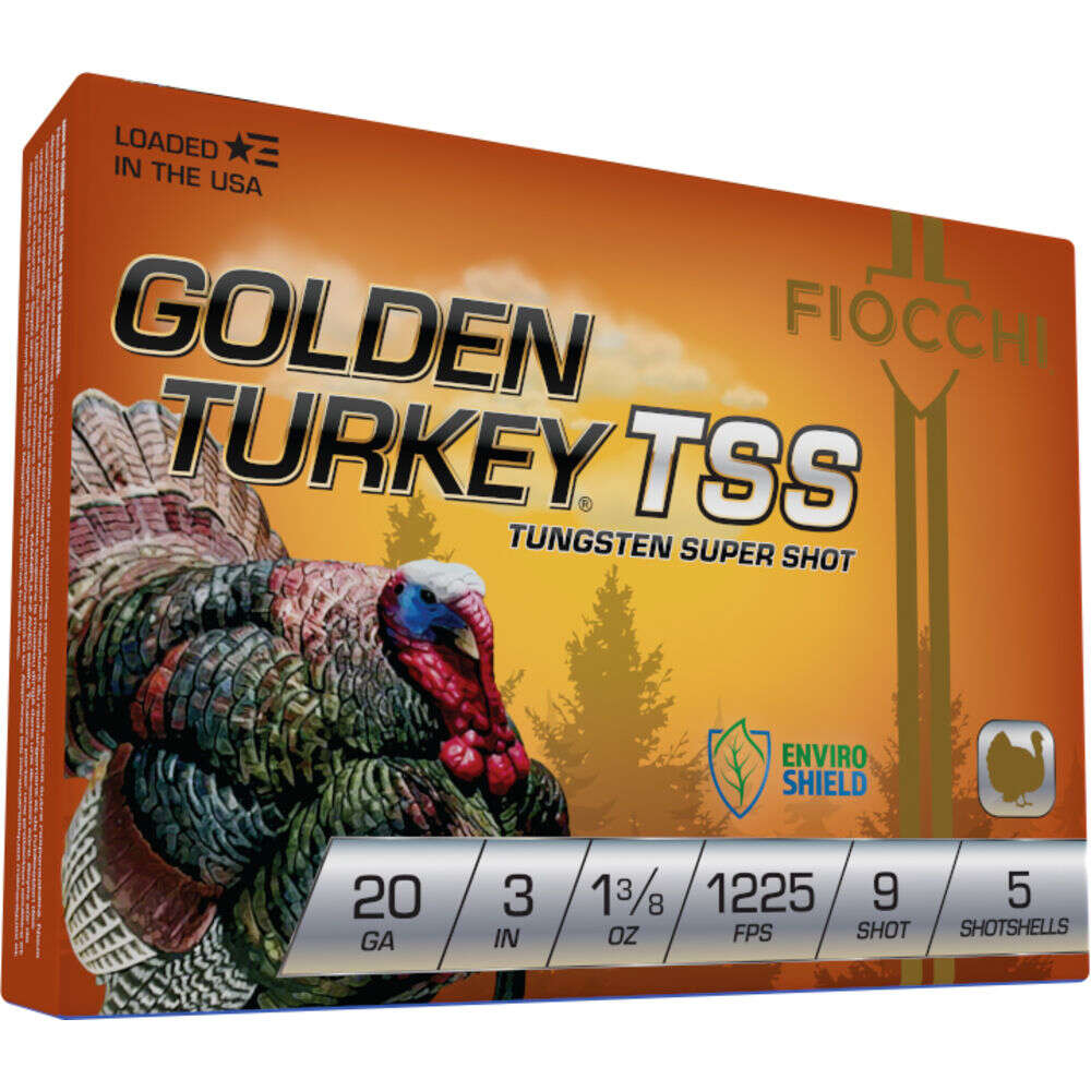Ammunition Fiocchi Ammunition Ready Series 410Bore GOLDEN TURKEY TUNGSTEN TSS 410ga 3" 13/16oz #9 5RD/Box 1100 fps